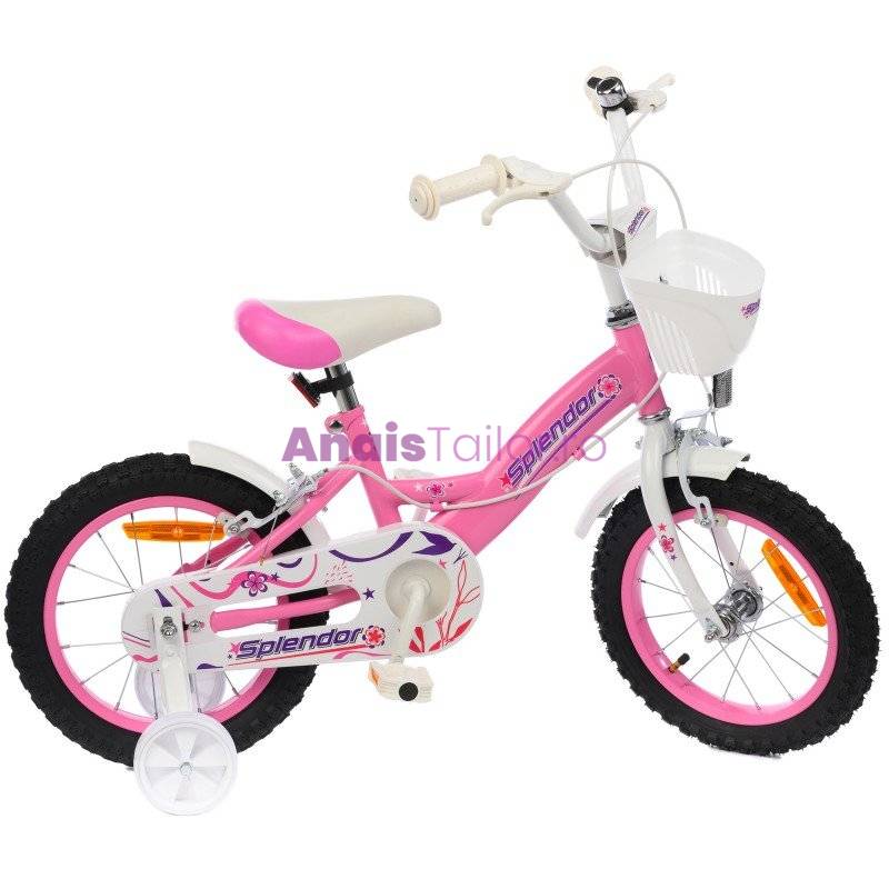 Bicicleta pentru copii, Roti 12“, Splendor, roz