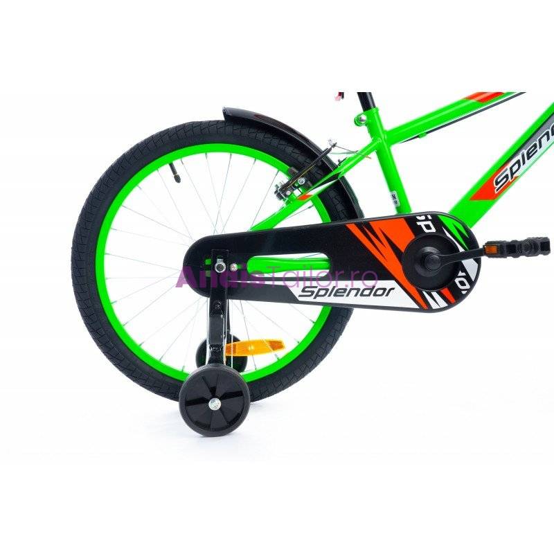 Bicicleta pentru copii, Roti 18“, Splendor,  verde / negru