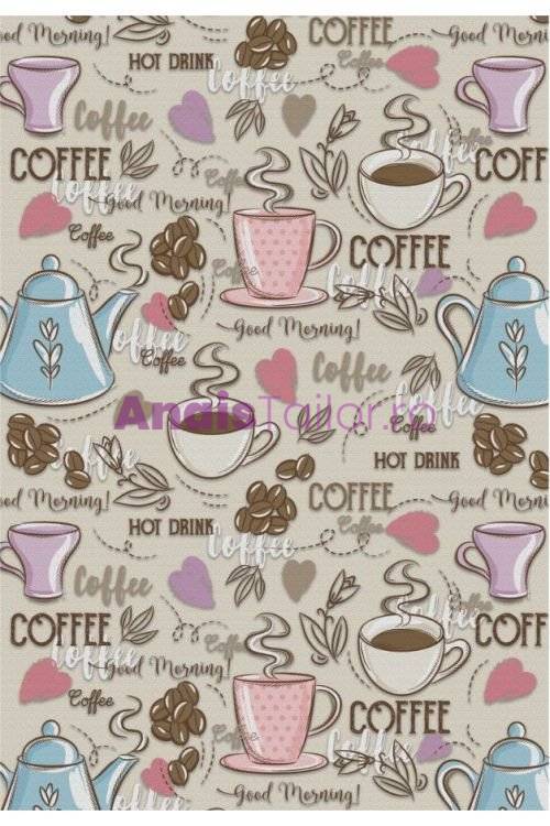 Covor antiderapant Hot Coffees 120 x 180 cm