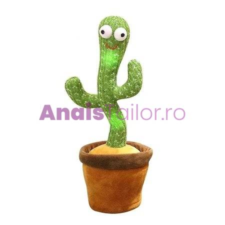 Jucarie interactiva cactus dansator si vorbitor, danseaza si repeta , 35 cm
