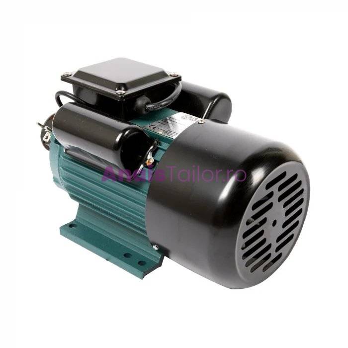 Motor electric monofazat, DDT, 3000 W, 3000 rpm, 2 condensatori, corp fonta