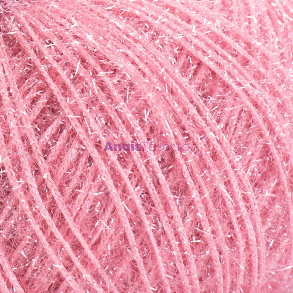  YarnArt Christmas 47, ata crosetat, textura lucioasa specific decoratiunilor, roz prafuit 50g