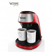 Filtru cafea cu doua cesti din ceramica , 2x125ml, 450W , Victronic VC3616