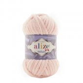 Fir Textil Alize Velluto cod culoare 340, pentru crosetat si tricotat, acril, roz, 68 m