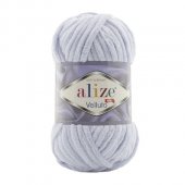 Fir Textil Alize Velluto cod culoare 416, pentru crosetat si tricotat, acril, gri, 68 m