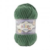 Fir Textil Alize Velluto cod culoare 532, pentru crosetat si tricotat, acril, verde, 68 m