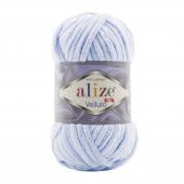 Fir Textil Alize Velluto cod culoare 875, pentru crosetat si tricotat, acril, gri-deschis, 68 m