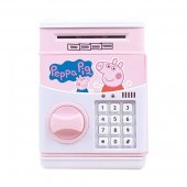 Pusculita interactiva, Anais Tailor, pentru copii cu functie ATM cod pin si seif, Peppa Pig
