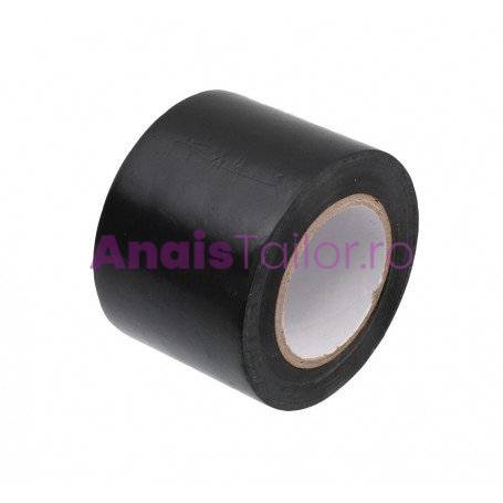 5Buc/Set, Banda Izolatoare Neagra din Pvc 50mm x 15m 