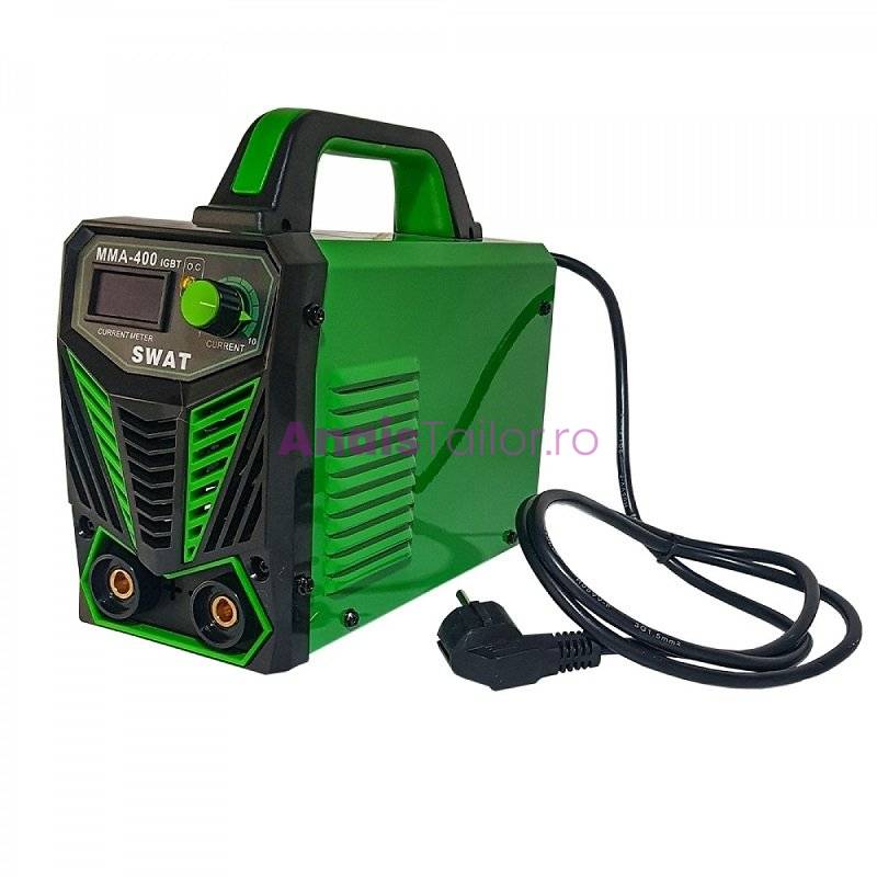 Aparat de sudura Tip Invertor Swat-Profesional GREEN MMA500 afisaj electronic accesorii incluse