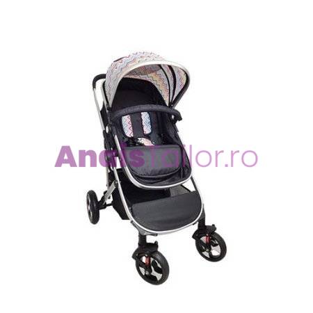  Carucior 2 in 1 L-Sun 808, transformare rapida landou sau sport, Multicolor