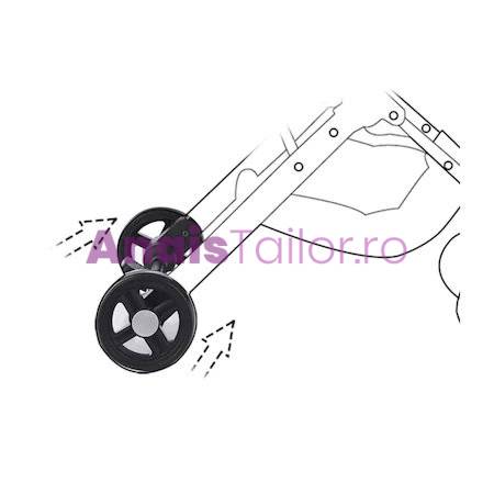 Carucior sport copii, pliere compacta pentru avion, cu sistem troller, C8 gri