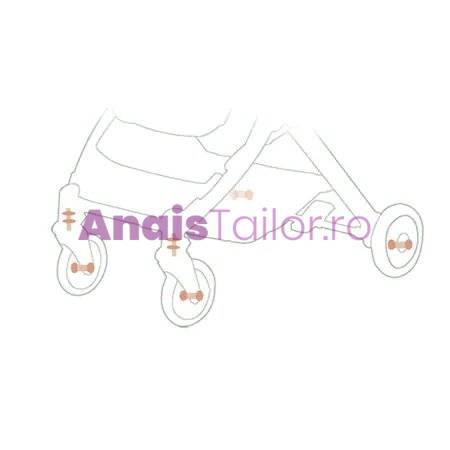 Carucior sport copii, pliere compacta pentru avion, cu sistem troller, C8 vernil