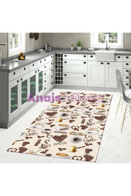 Covor antiderapant Love Coffee 80 x 150 cm