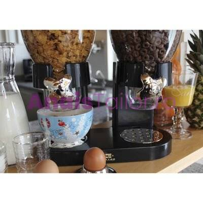 Dispenser dublu, pentru cereale, 2 Recipiente x 2 l