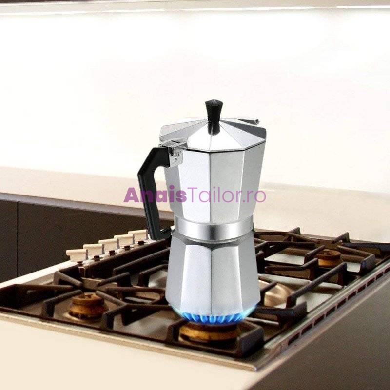 Espressor pentru aragaz, din aluminiu , capacitate 12 cesti