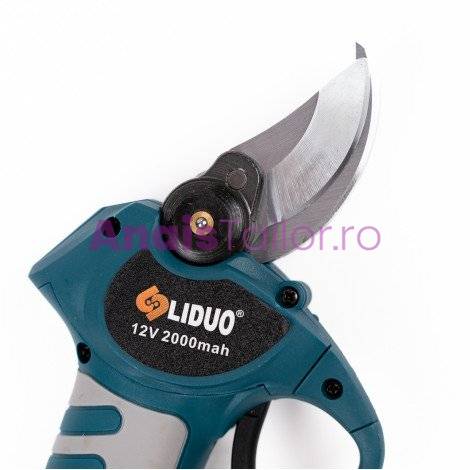 Foarfeca gradinarit / vie, 12 V, 2000 mha, diametru taiere 22mm, Liduo, acumulator incorporat