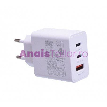 Incarcator Rapid 65W PD Trio, 2 x Tip C + Usb 2.0