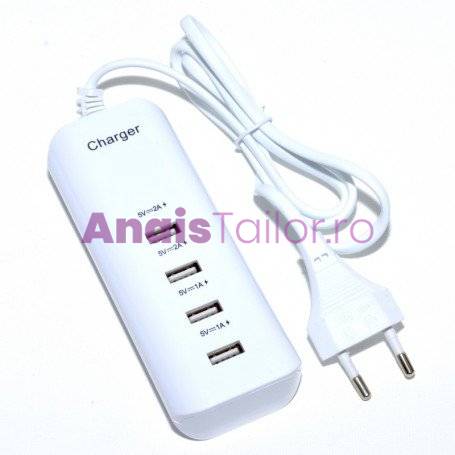 Incarcator Rețea - 220V 4xUSB 20W