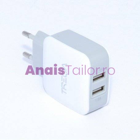 Incarcator Telefon / Tableta - 2 x USB/2,4A TREQA