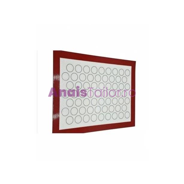 Plansa copt pentru macarons, din silicon, 40 x 30 cm, Anais Tailor, Reutilizabila