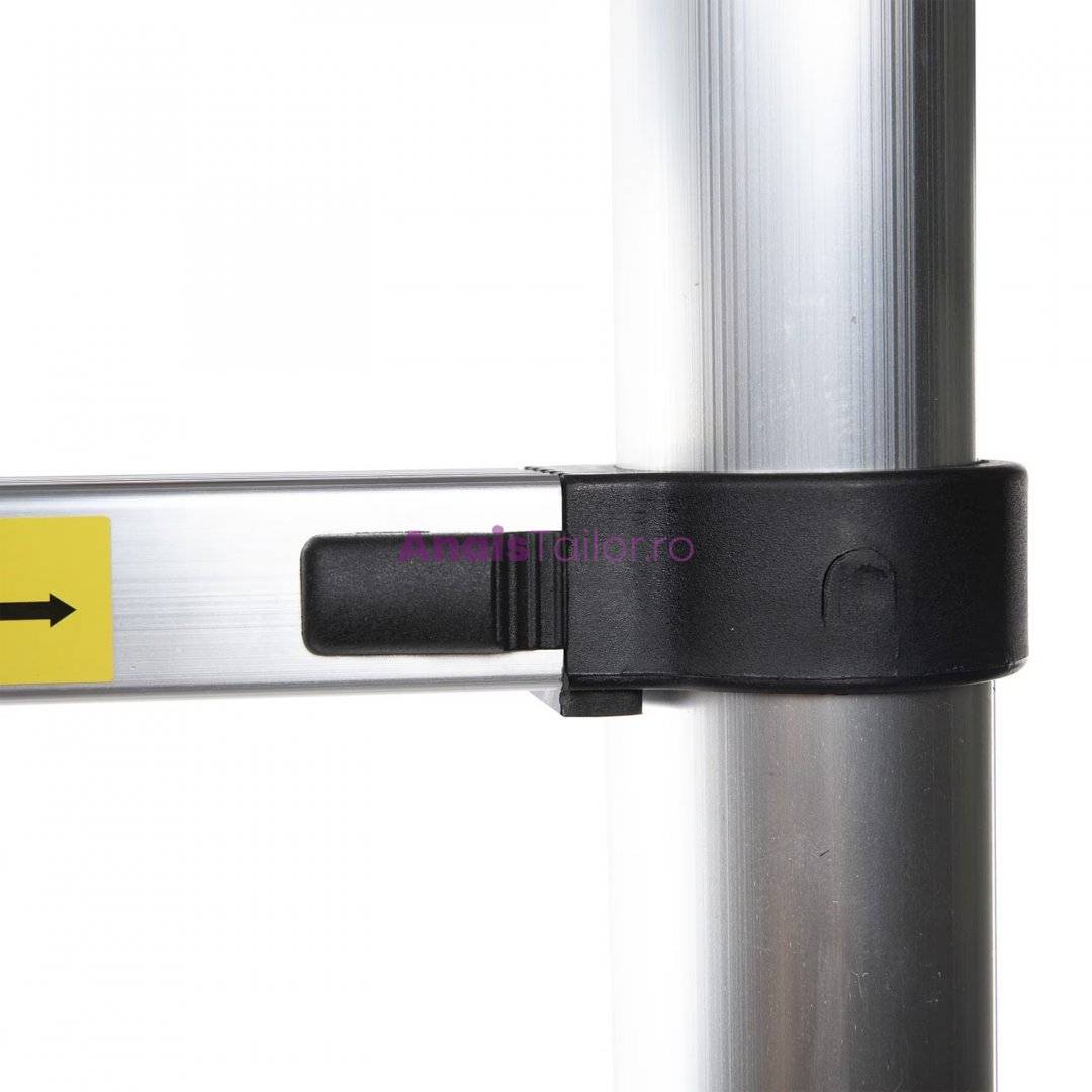 Scara telescopica aluminiu, 13 trepte, 3.8 metri
