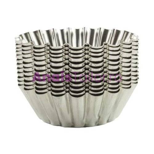 Set 12 cosulete, forme de copt, diametru 6,4 cm