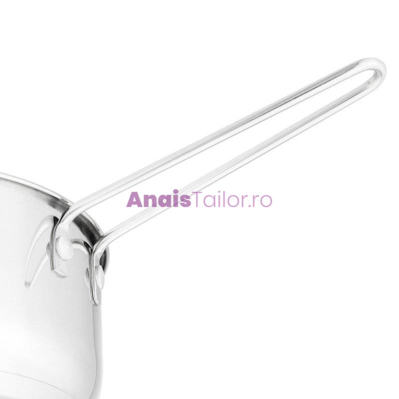 Set 3 cratite din inox, compatibile cu plita cu inductie, 14/16/18 cm,1/1.50/2 l, Grunberg 