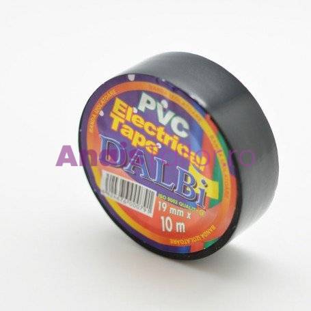 Set/10buc, Banda Izolier Neagra 19mm x 10m 