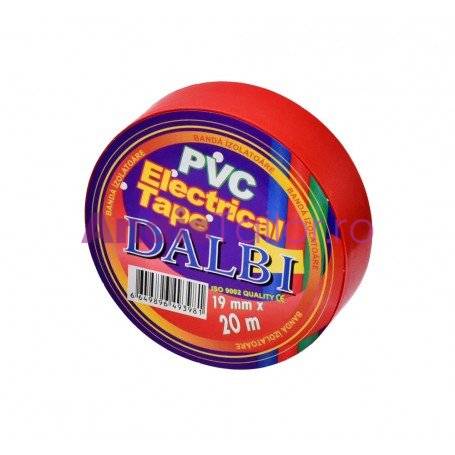 Set/10buc, Banda Izolier Rosie 19mm x 20m 