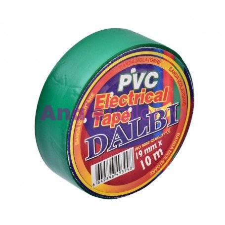 Set/10buc, Banda Izolier Verde 19mm x 10m 