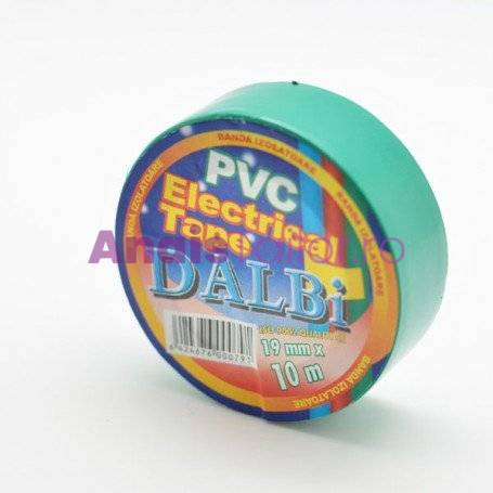 Set/10buc, Banda Izolier Verde 19mm x 10m 