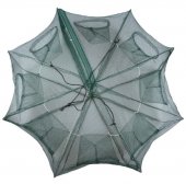 Capcana pescuit tip umbrela cu 12 intrari, diametru 90 cm